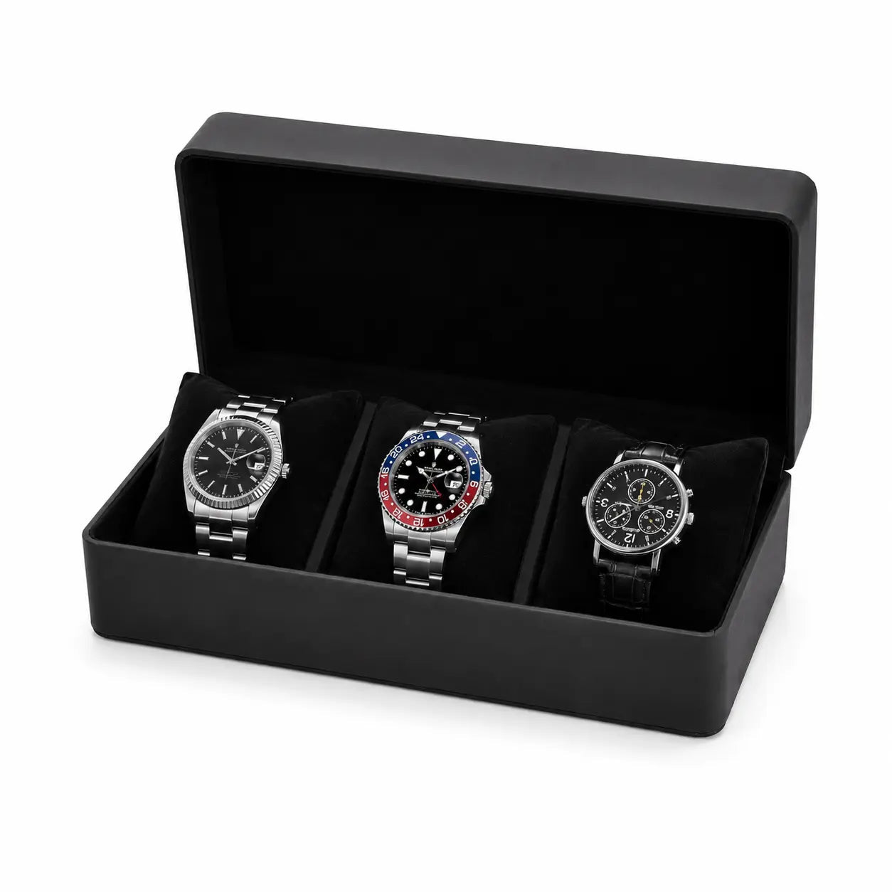 Etui en Cuir pour 3 montres Nexomods