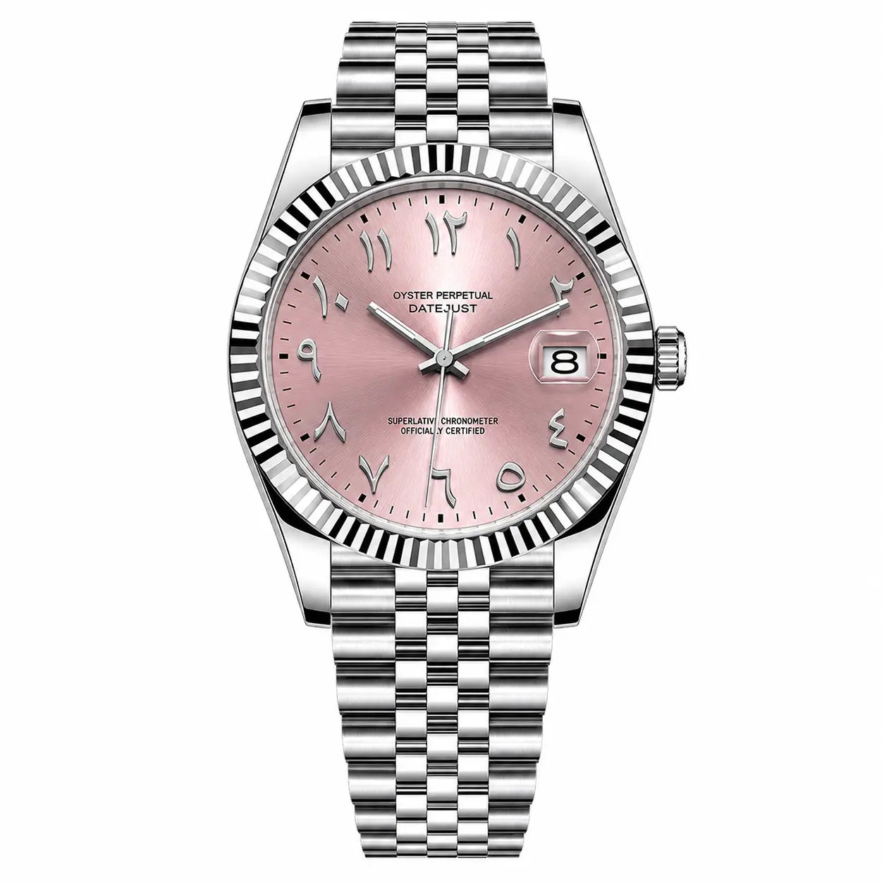 DateJust Pink Arabic Dial Ma boutique