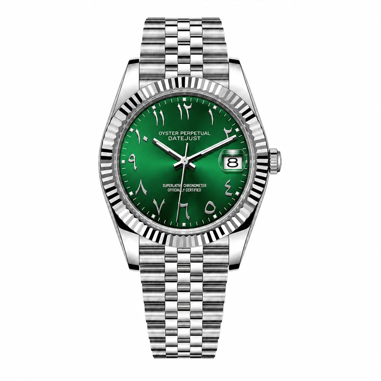 DateJust Green Arabic Dial Ma boutique